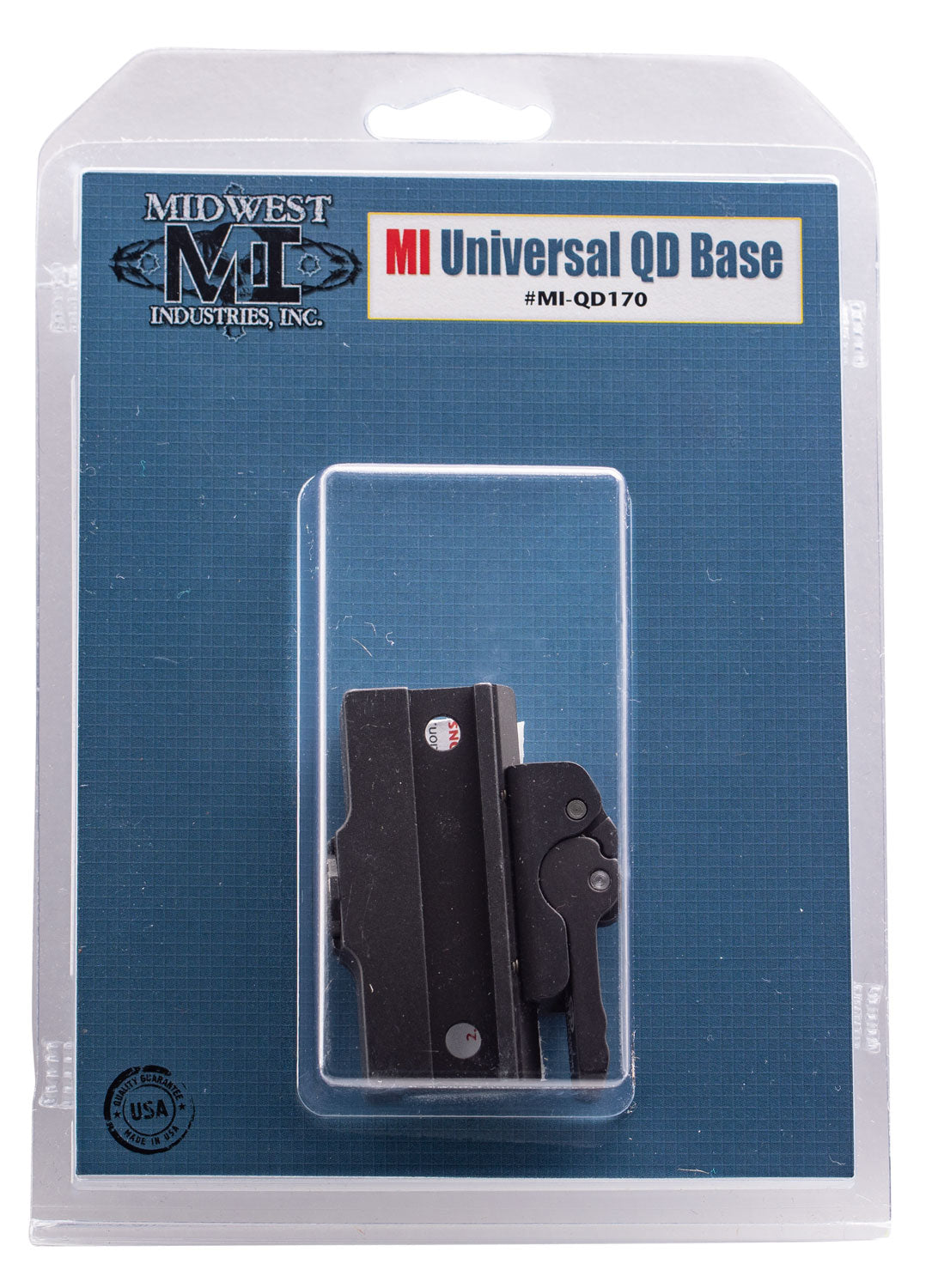 Midwest Industries MIQD170 Black Anodized Universal QD Adjustable Picatinny Base