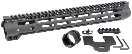 Midwest Industries Slimline AR-15 Free Float Handguard Black 14" Aluminum