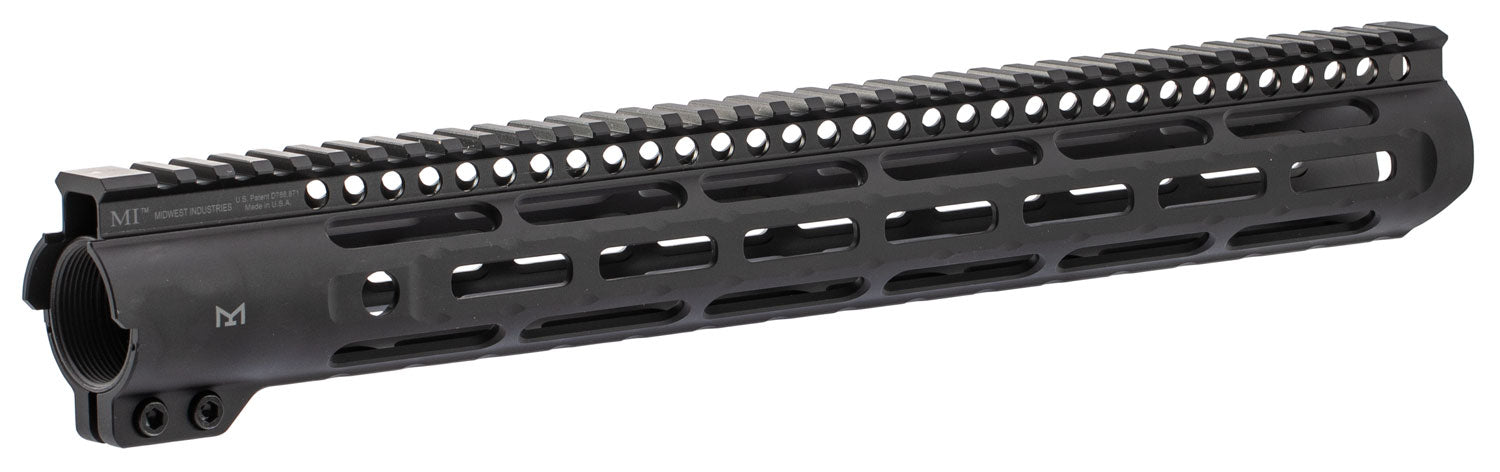 Midwest Industries Slimline AR-15 Free Float Handguard Black 15" Aluminum
