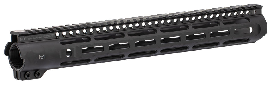 Midwest Industries Slimline AR-15 Free Float Handguard Black 15" Aluminum