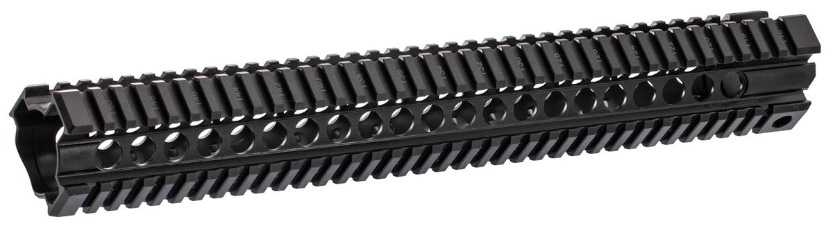 Midwest Industries T-Series AR-15 One-Piece Free Float Rail Black Aluminum 15"