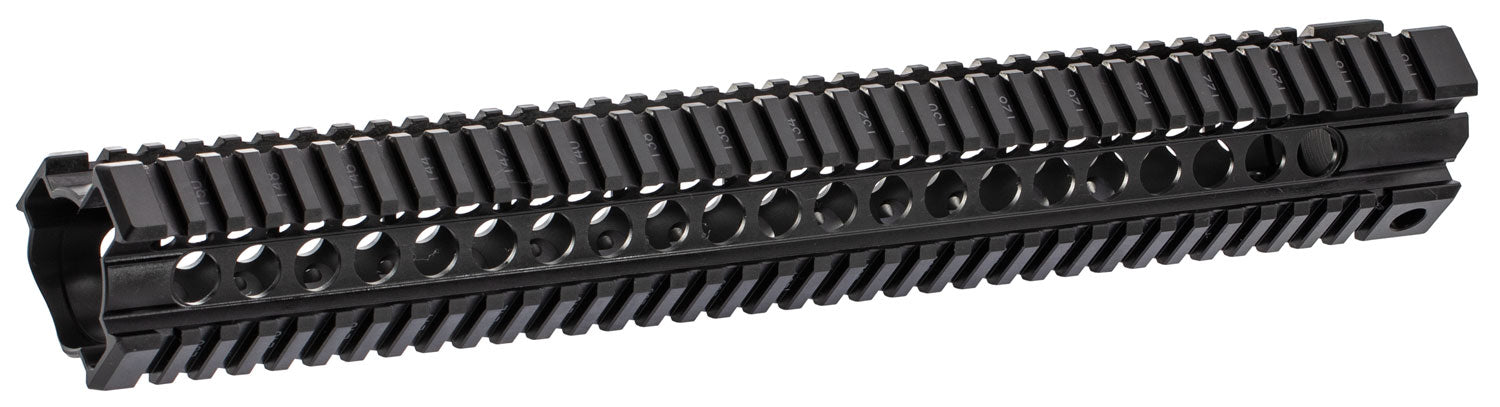 Midwest Industries T-Series AR-15 One-Piece Free Float Rail Black Aluminum 15"