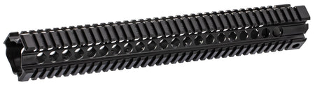 Midwest Industries T-Series AR-15 One-Piece Free Float Rail Black Aluminum 15"