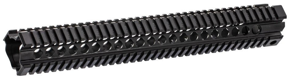 Midwest Industries T-Series AR-15 One-Piece Free Float Rail Black Aluminum 15"