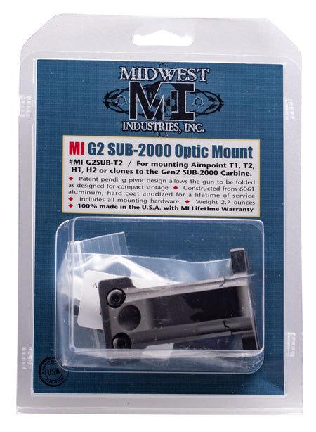 Midwest Industries MIG2SUBT2 Matte Black Gen2 Sub 2000 Optic Mount for Aimpoint