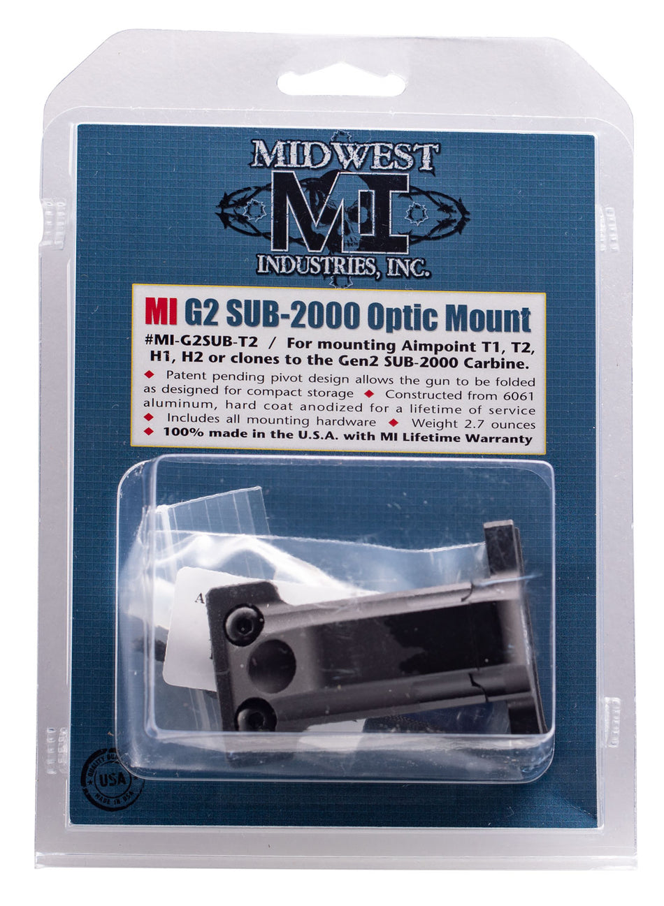 Midwest Industries MIG2SUBT2 Matte Black Gen2 Sub 2000 Optic Mount for Aimpoint