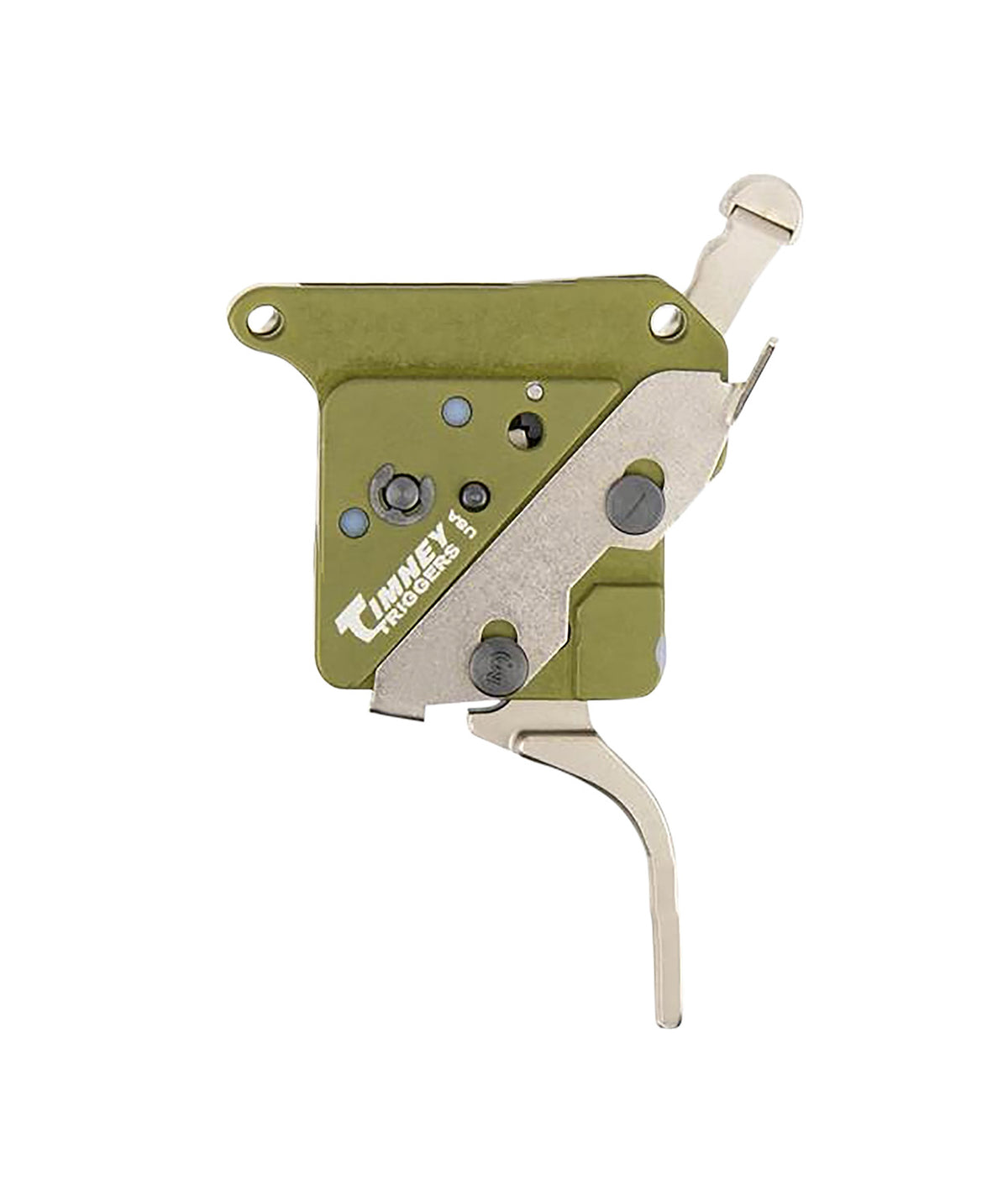 Timney 51716V2 Elite Hunter Drop-In Straight Trigger 3 lb Green/Nickel Remington 700 Right