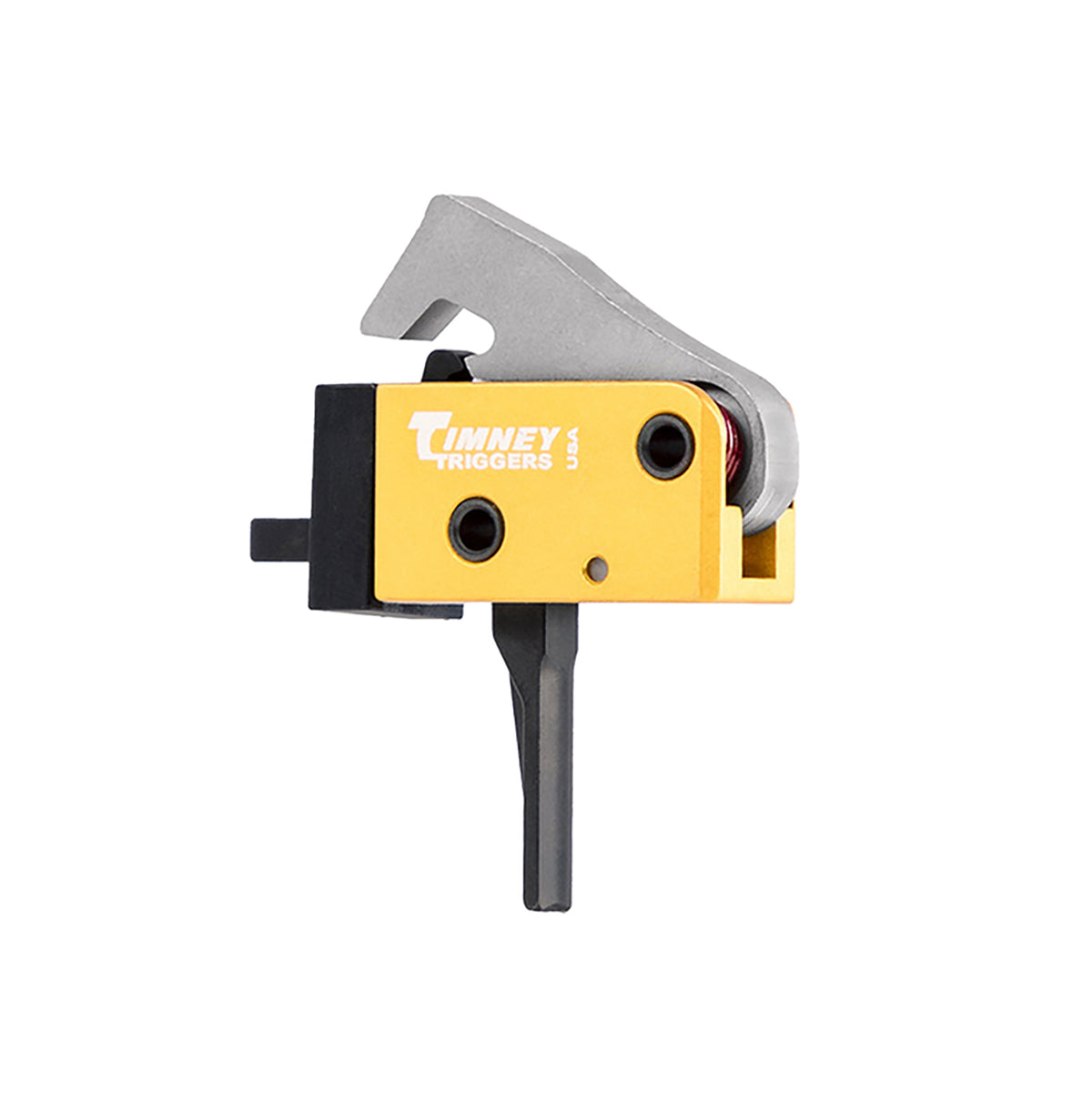 Timney Triggers 681ST PCC Drop-In Single-Stage Straight Trigger 2.5-3 lb Black/Gold for AR