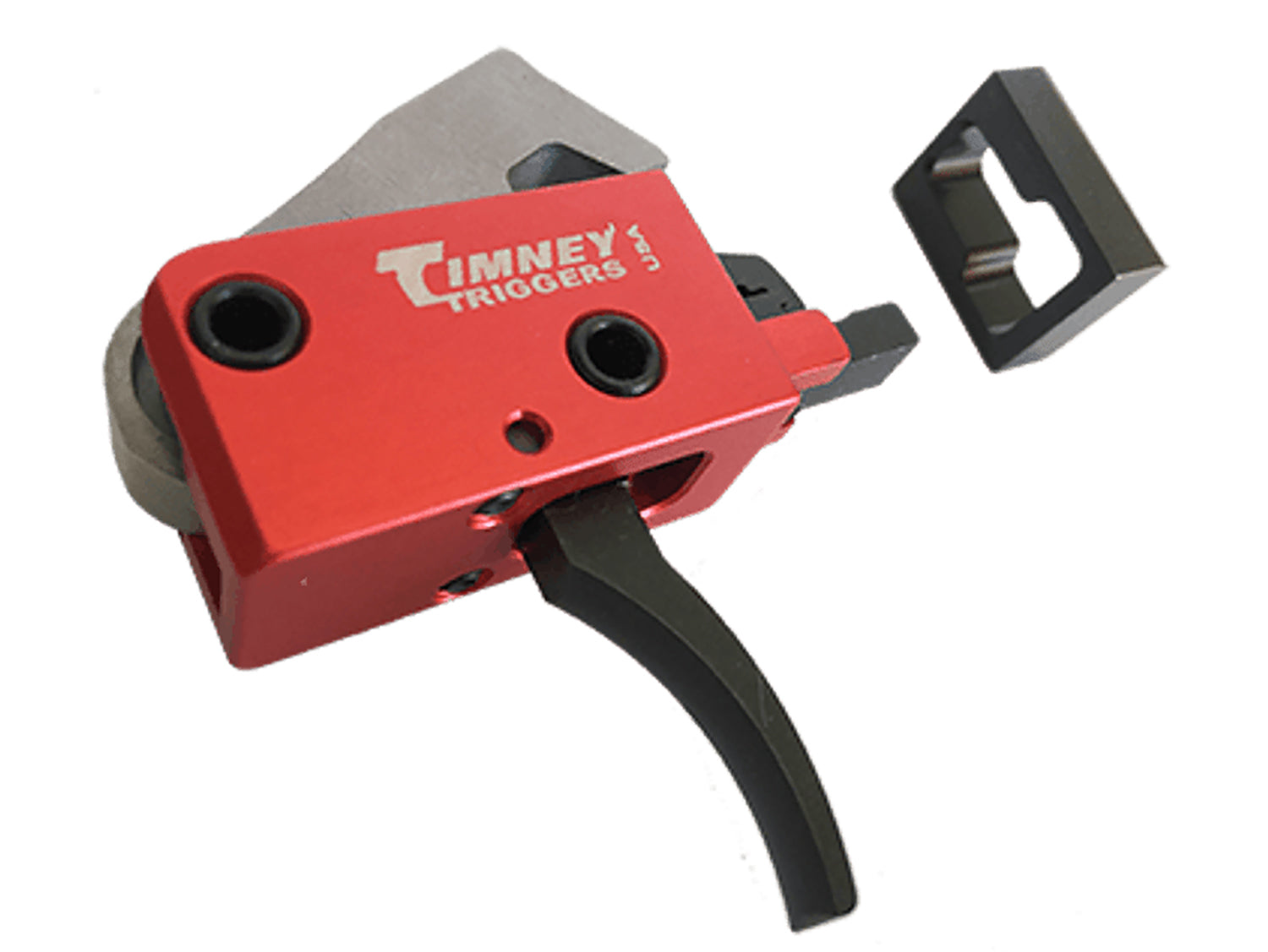Timney Triggers 682 PCC Drop-In Two-Stage Curved Trigger 2 lb Black/Red for AR