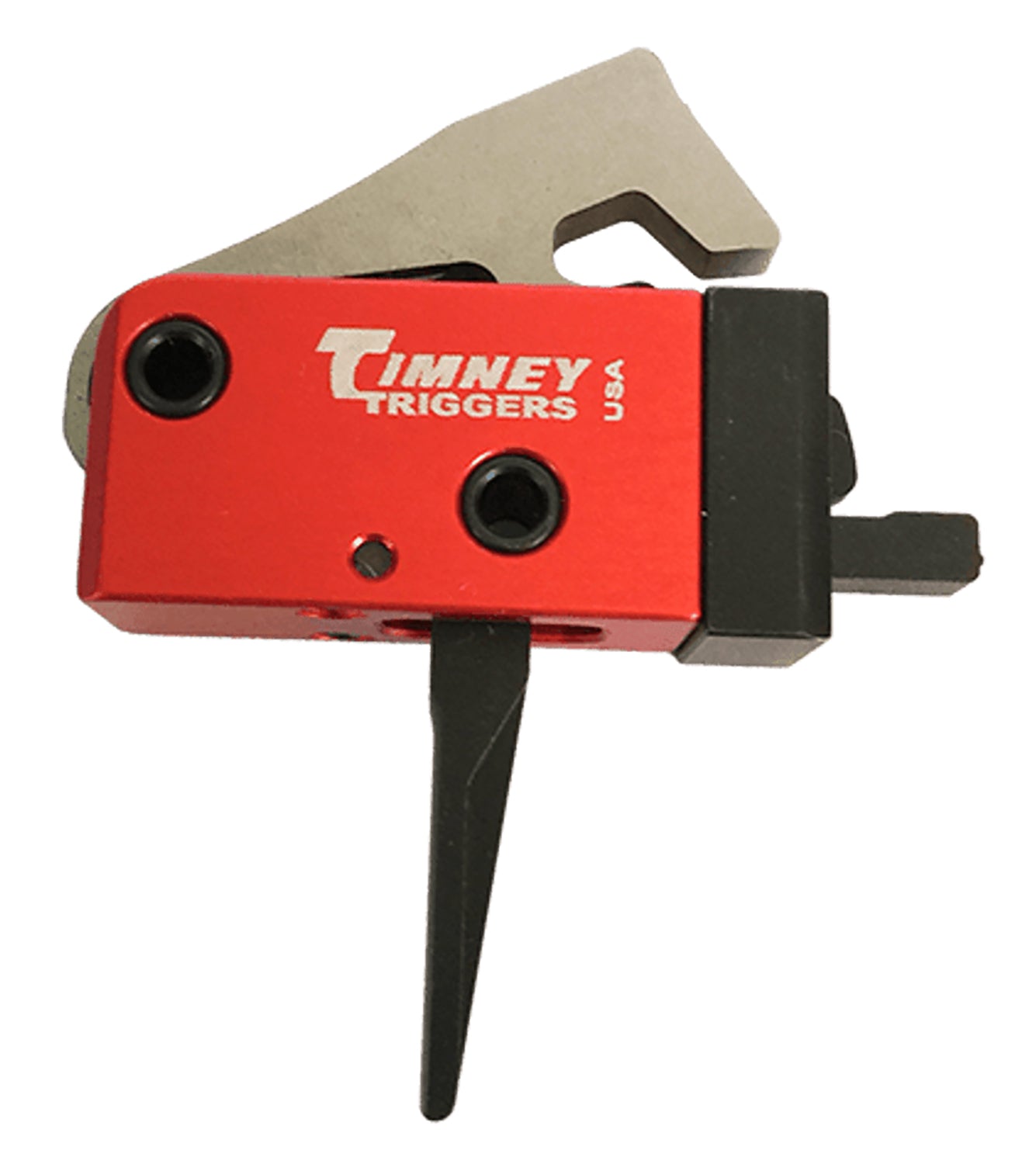 Timney Triggers 682ST PCC Drop-In Two-Stage Straight Trigger 2 lb Black/Red for AR