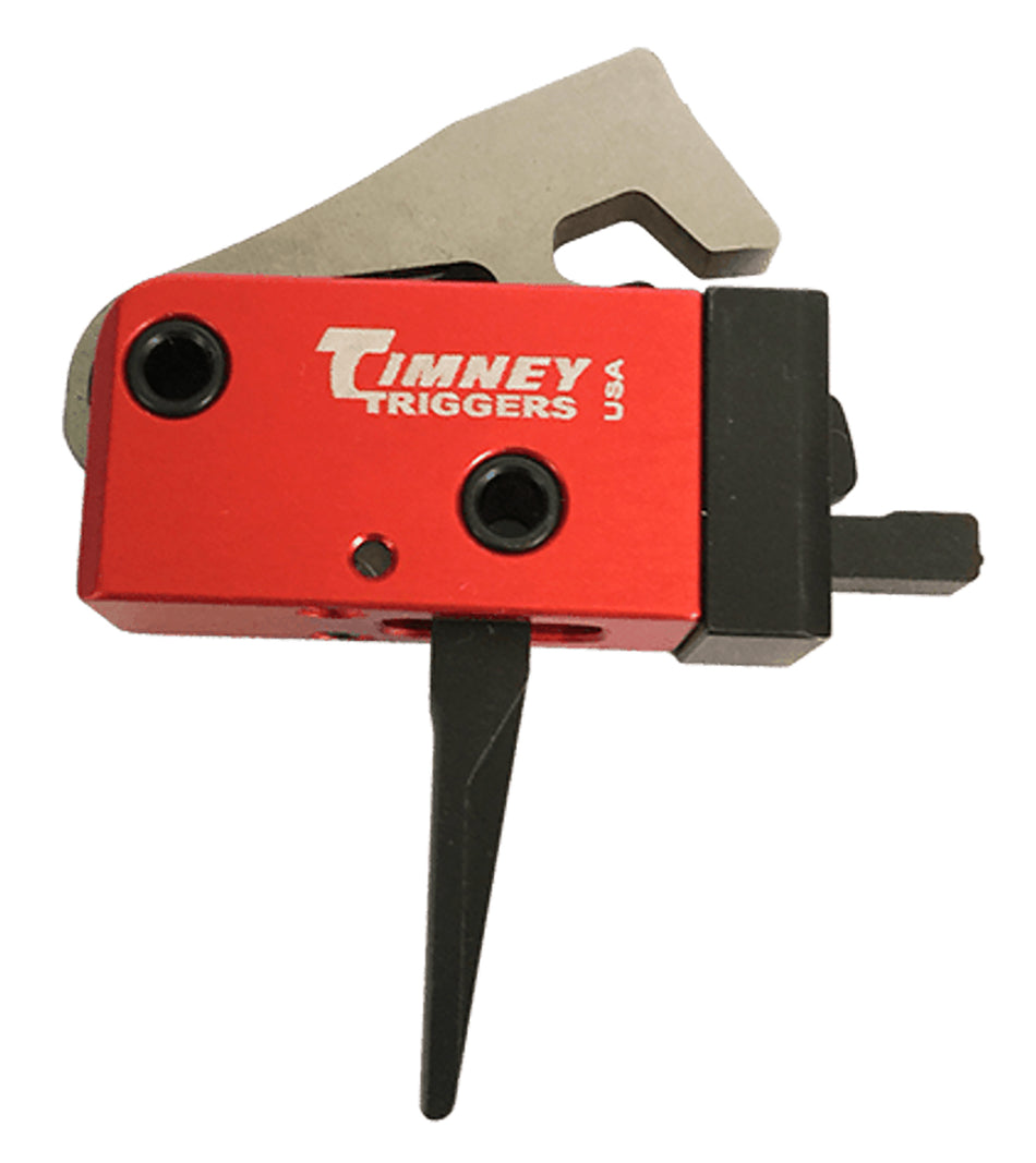 Timney Triggers 682ST PCC Drop-In Two-Stage Straight Trigger 2 lb Black/Red for AR