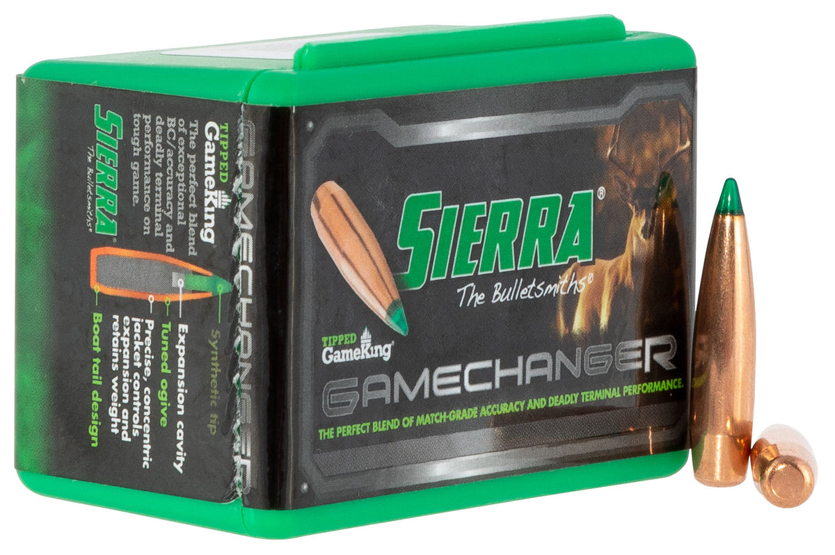 Sierra 4100T Tipped GameKing 6mm Caliber 90 Grain HPBT Bullets 50/Box