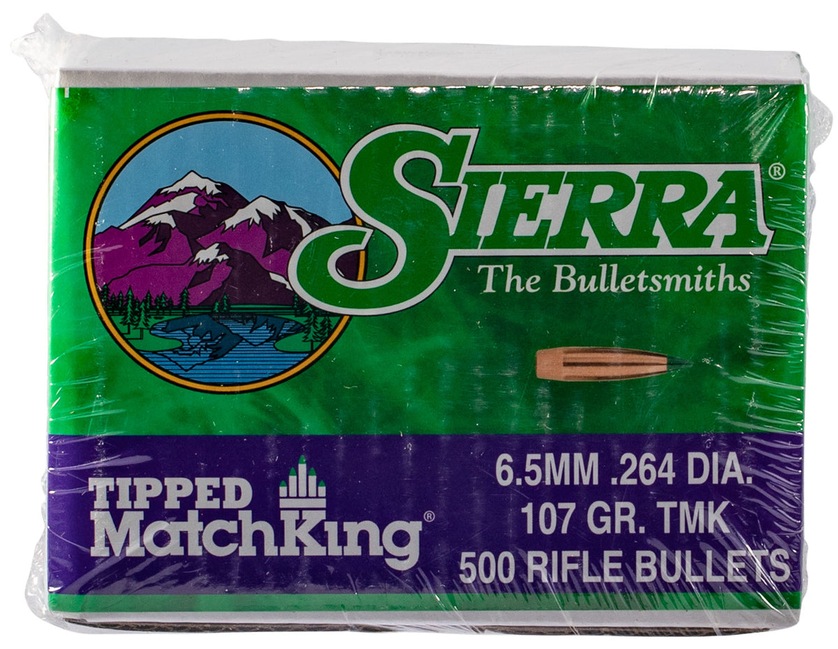 Sierra Tipped MatchKing 7407C 6.5 Creedmoor 107 Grain Bullets Box of 500