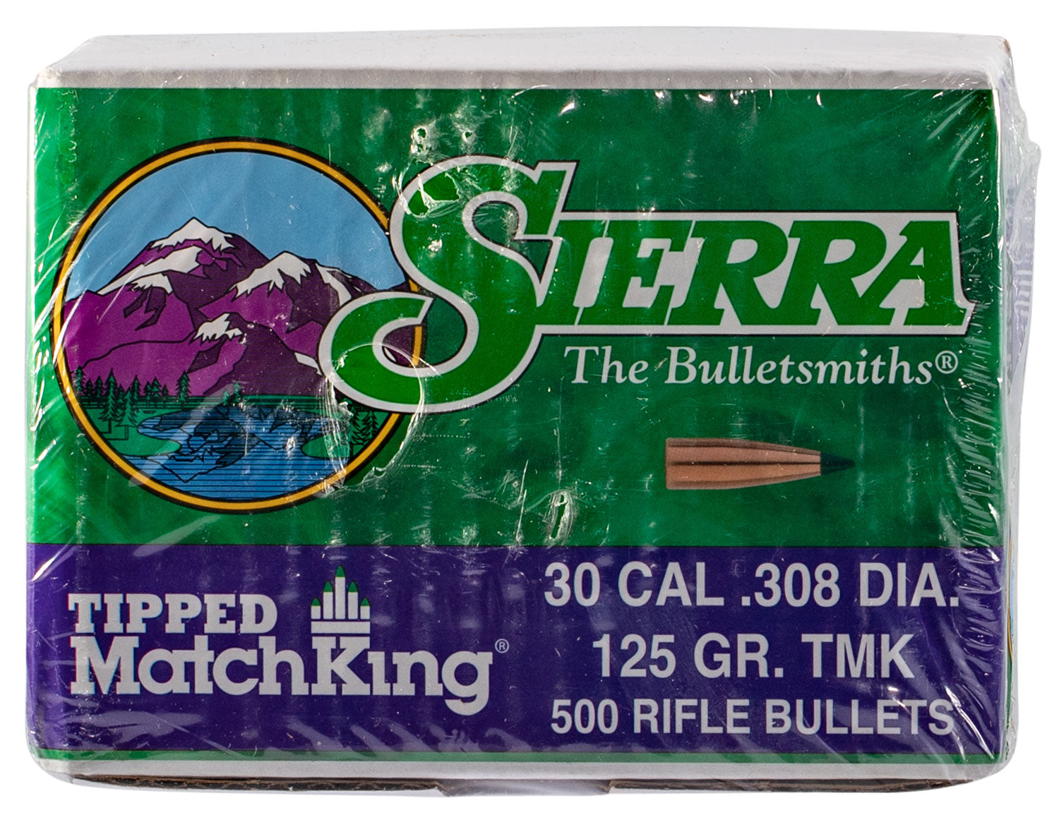 Sierra Tipped MatchKing 7725C .30 Caliber 125 Grain Bullets 500ct