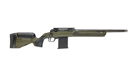 Savage Arms 32657 110 UltraLite Predator 22 ARC 10+1 18" Carbon Fiber Barrel, Arca Rail Forend, Hunter Green AccuStock w/AccuFit V2 Synthetic Stock, Right Hand