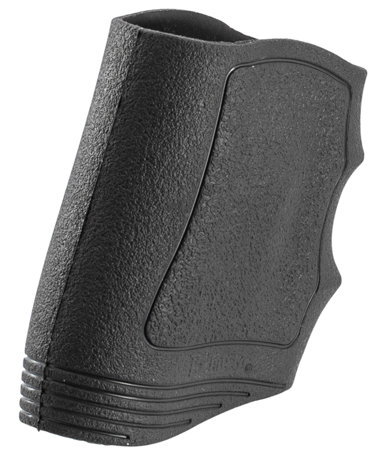 Pachmayr 05125 Universal Slip-On Rubber Grip for Handguns, Black, Finger Groove Design