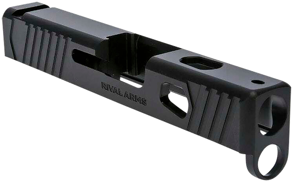 Rival Arms RA10G305A Glock 43 Gen3 Precision Slide A1 with Front/Rear Serrations Black QPQ 9mm