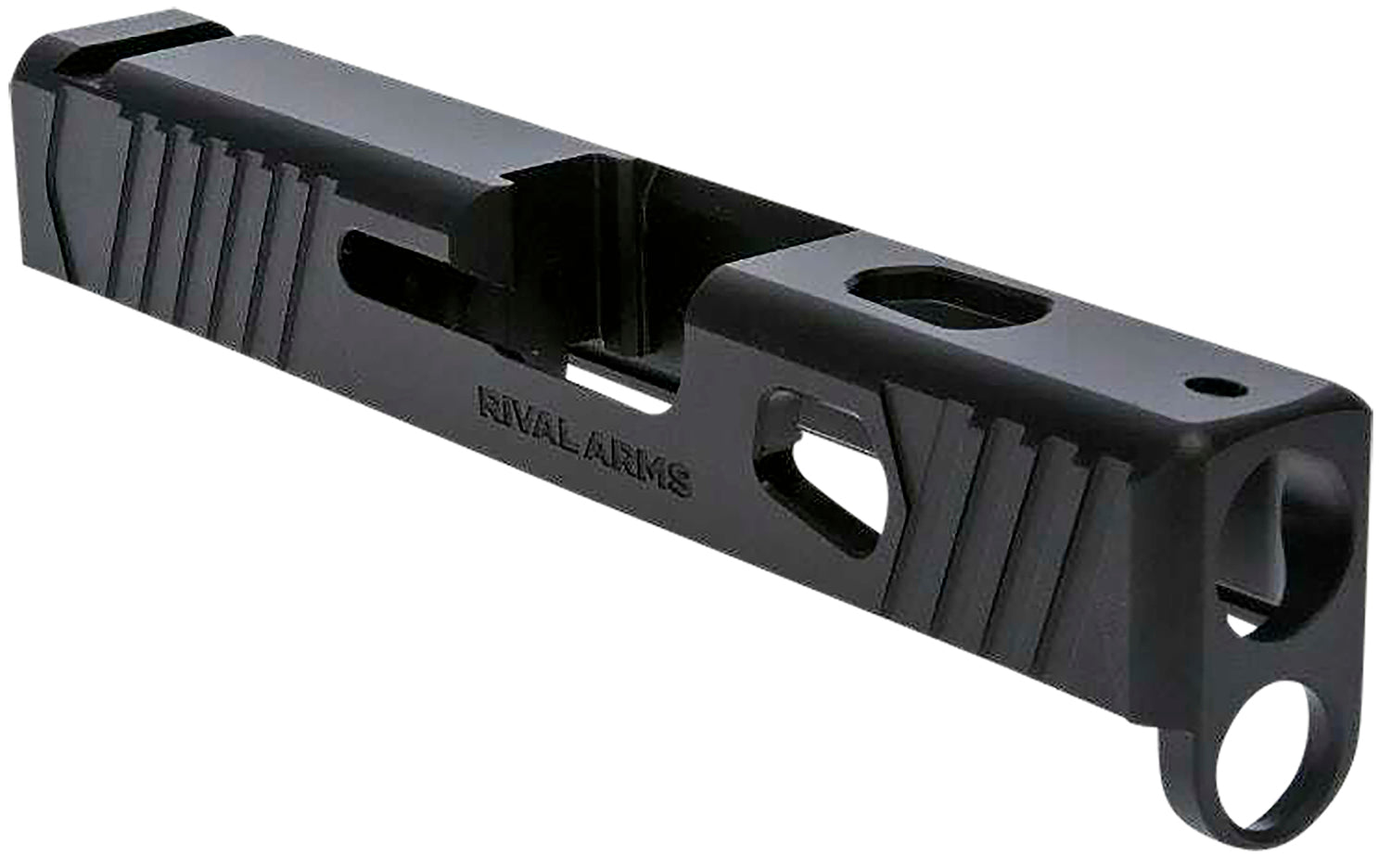 Rival Arms RA10G305A Glock 43 Gen3 Precision Slide A1 with Front/Rear Serrations Black QPQ 9mm