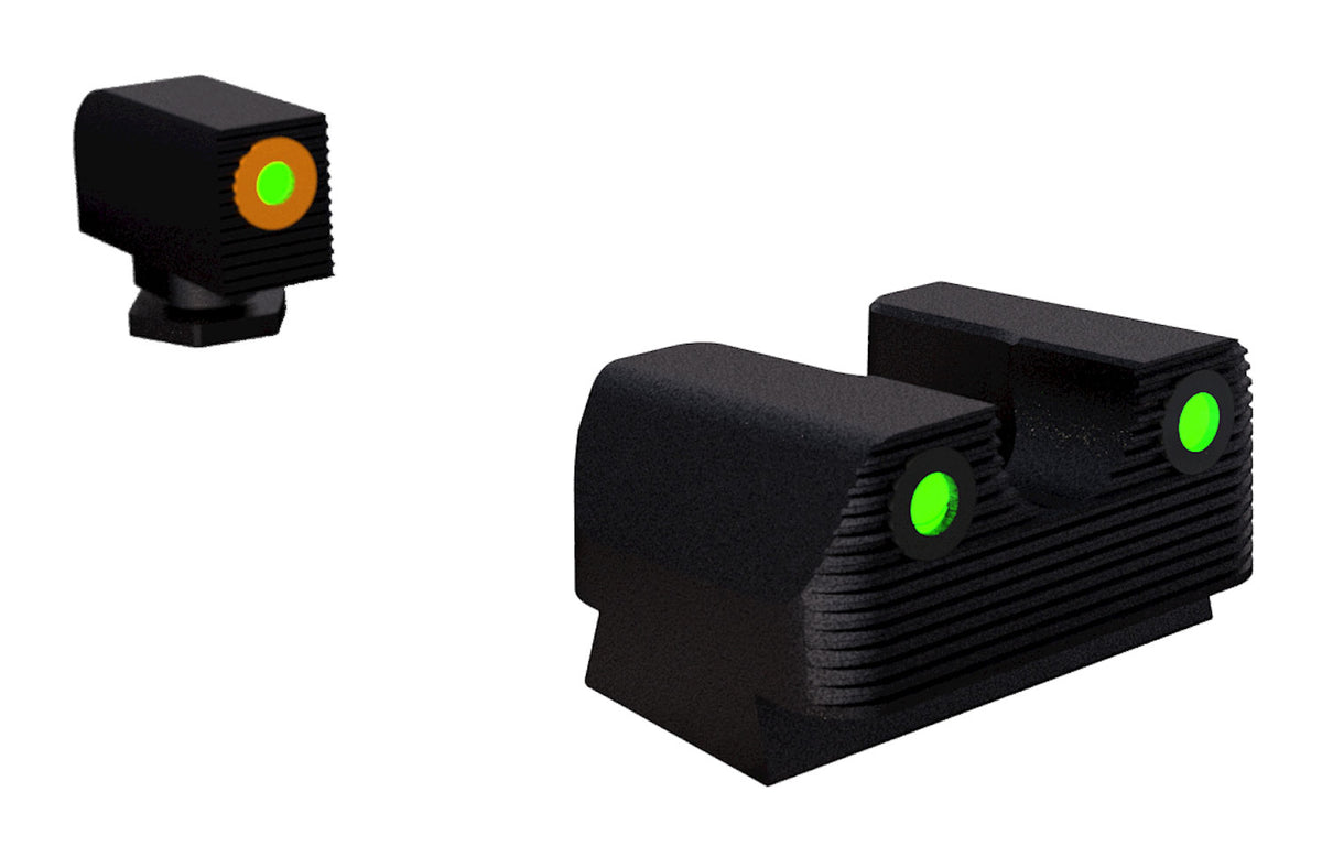 Rival Arms RA2A231G Tritium Night Sight Set for Glock 42/43/48 with Orange Outline Front