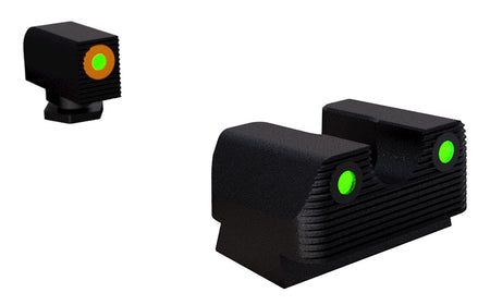 Rival Arms RA1A231G Tritium Night Sight Set for Glock 17/G19 Orange Outline Front Sight