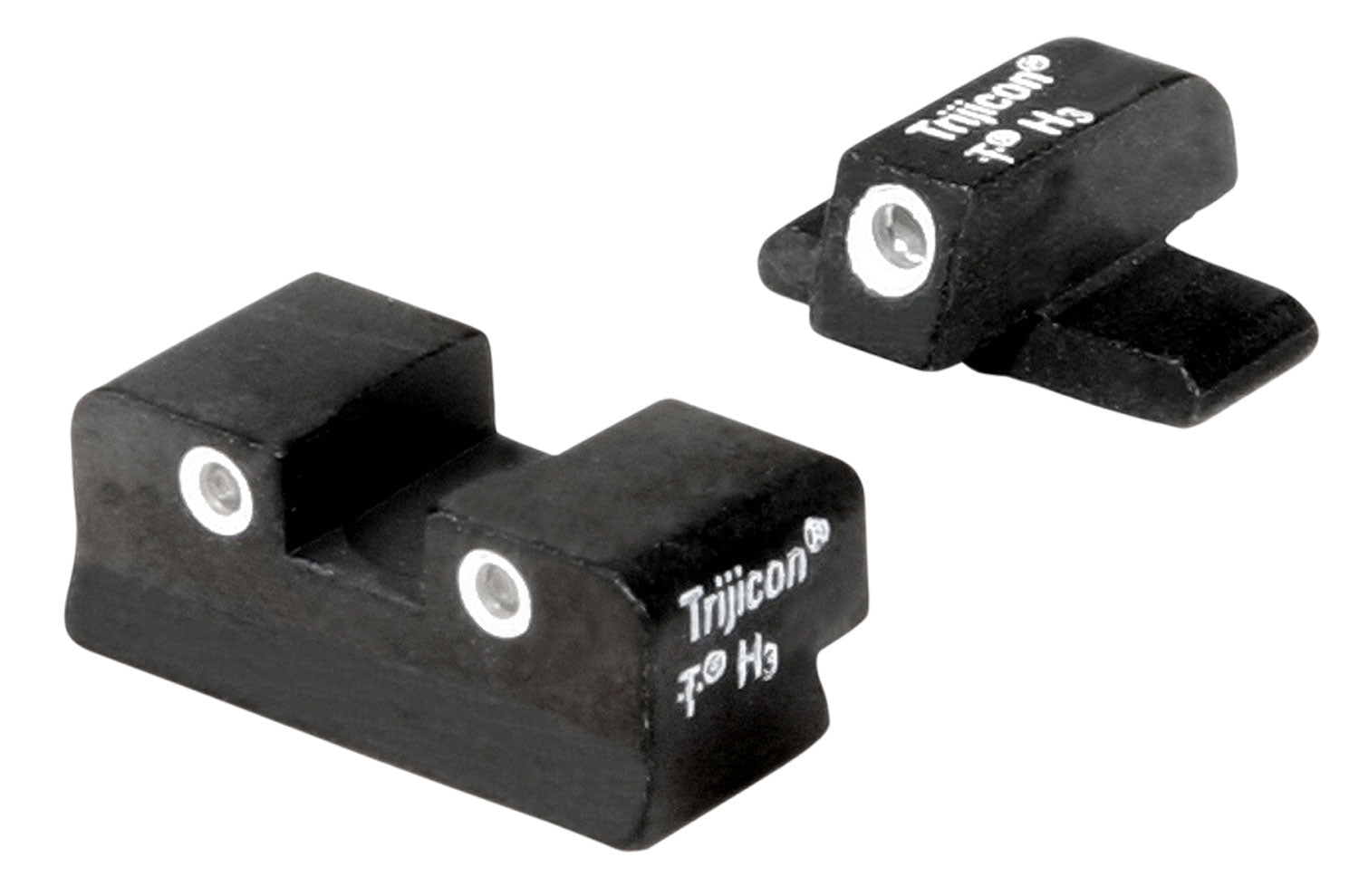 Trijicon Bright & Tough Night Sight Set Green Tritium White Outline FN509