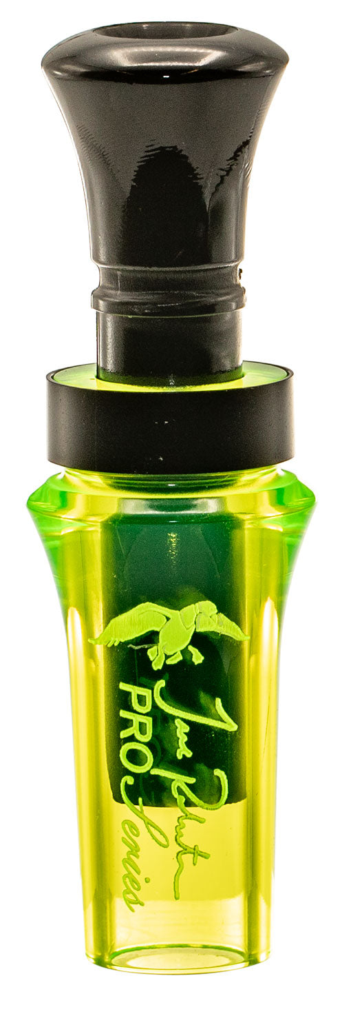 Duck Commander DCPROAC Pro Series Open Call Double Reed Mallard Hen Sounds Chartreuse Acrylic