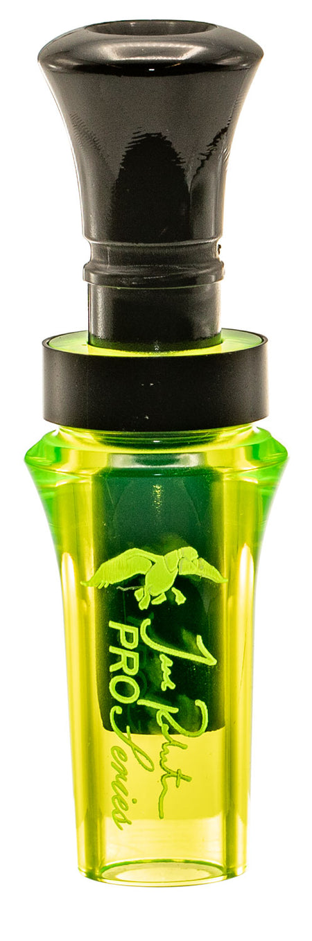 Duck Commander DCPROAC Pro Series Open Call Double Reed Mallard Hen Sounds Chartreuse Acrylic