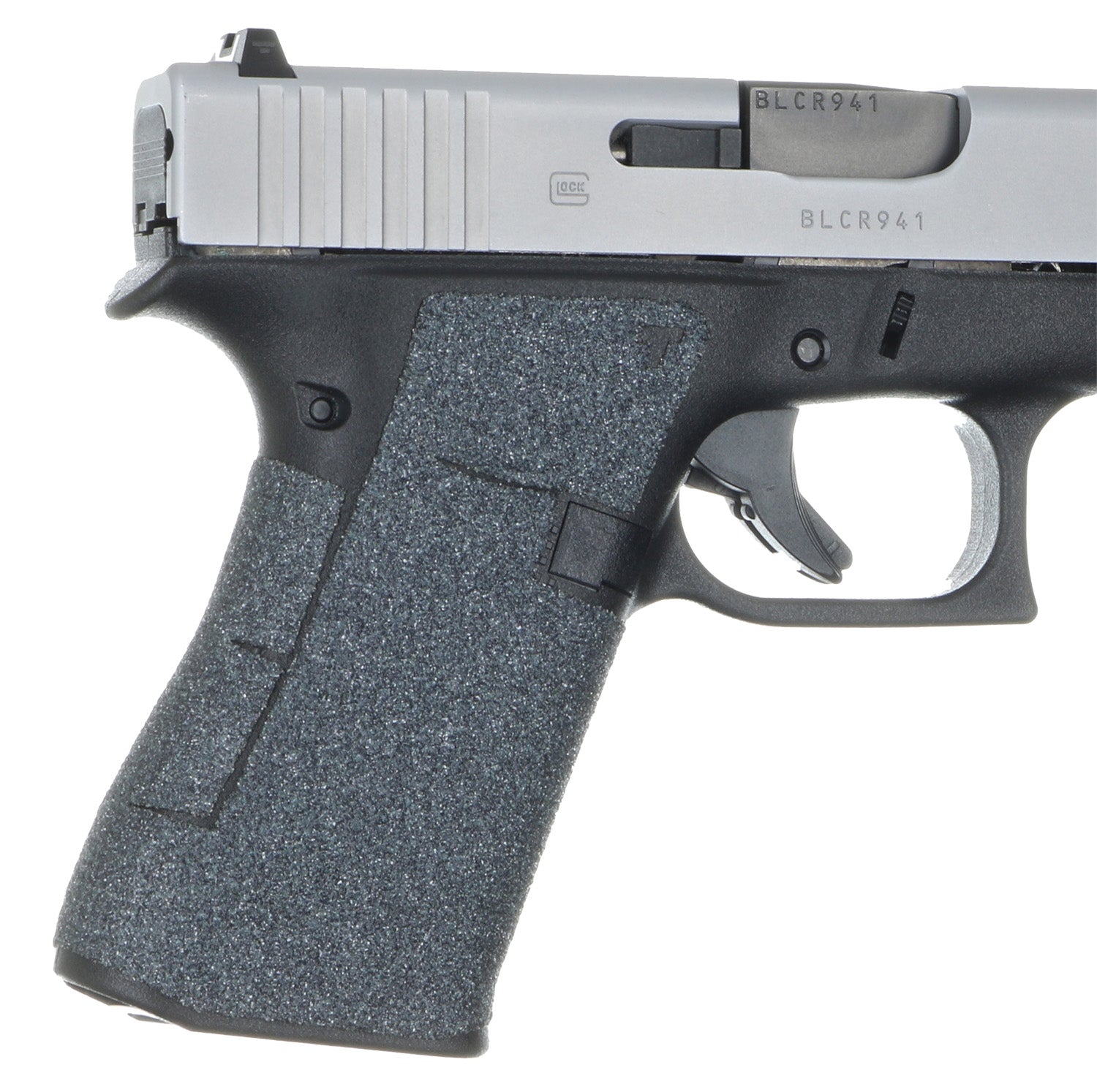 Talon Grips 385G Textured Granulate Stick-On Grip for Glock 43X and 48, Black