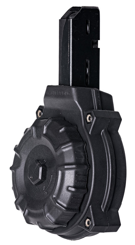 ProMag DRMA10 Colt Carbine/SMG 9mm Luger 50rd Drum Magazine DuPont Zytel Black