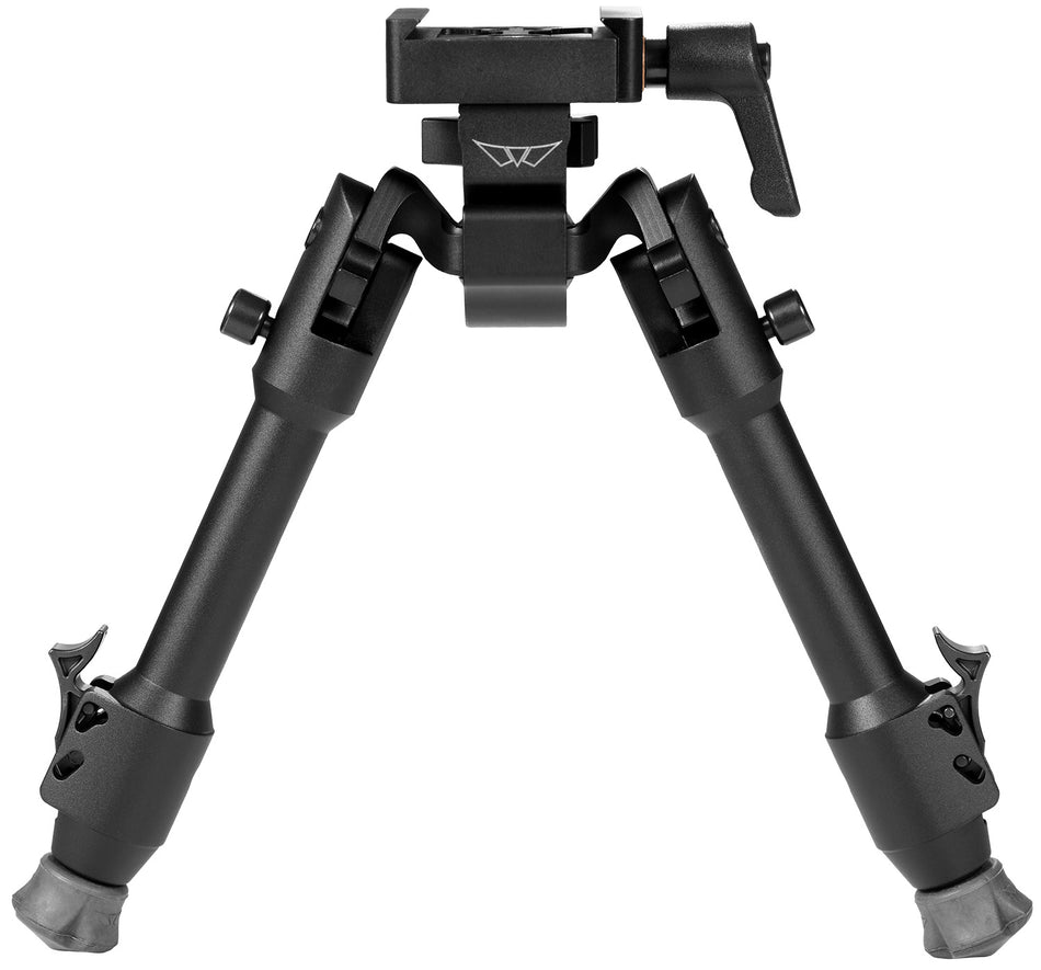 Warne 7902M Skyline Bipod Black Aluminum ARCA Interface 6.9"-9.1"