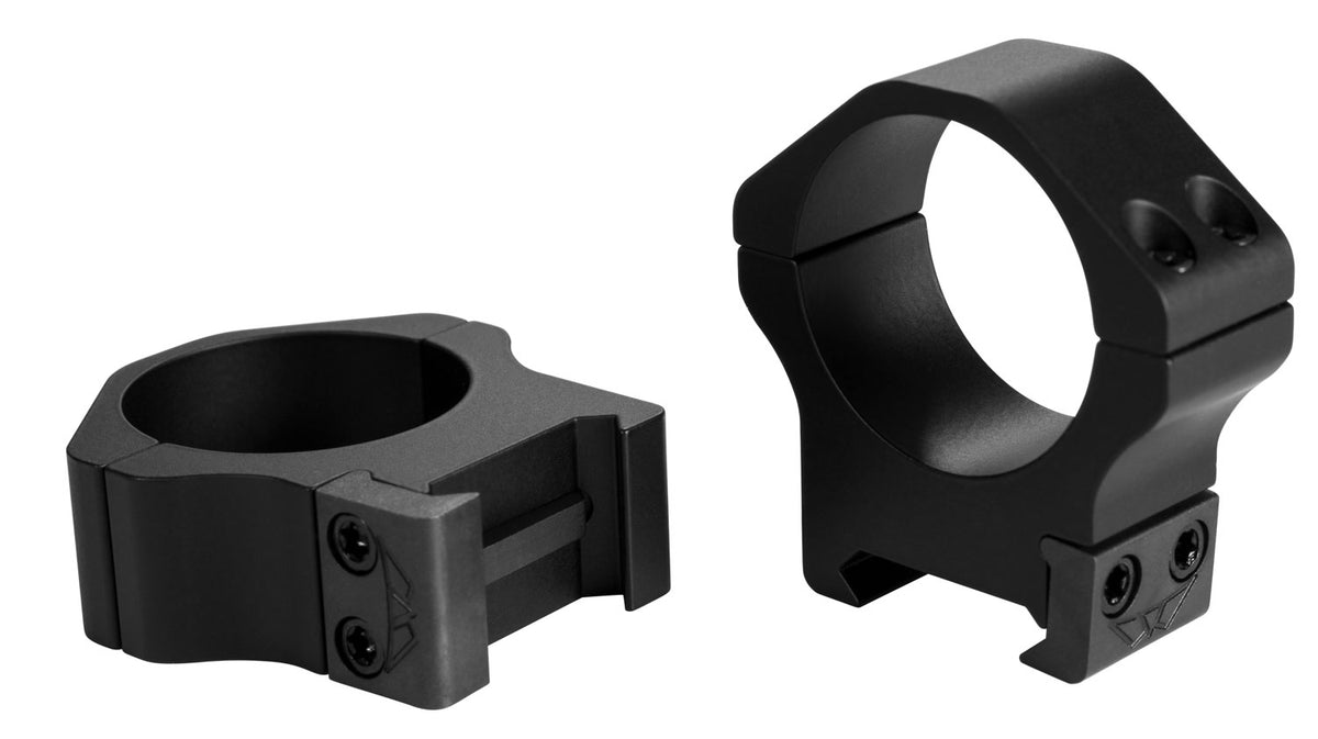 Warne 514M 30mm Medium Maxima Horizontal Scope Rings Matte Black 0 MOA