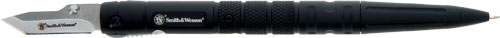 S&W Black Aluminum Folding Pen Knife 1.6 Inch Blade 7.6" Long