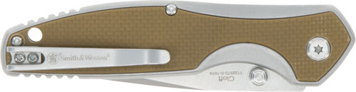 S&W Cleft 3.25" Blade Spring Assist Pocket Knife with G10 Handle Scales