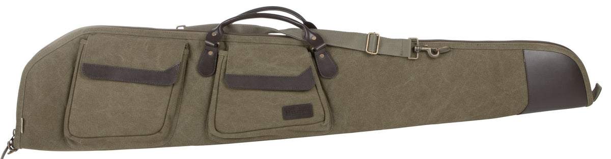 Heritage Cases 54148 North Platte 48-Inch Rifle Case Olive Canvas with Leather Accents