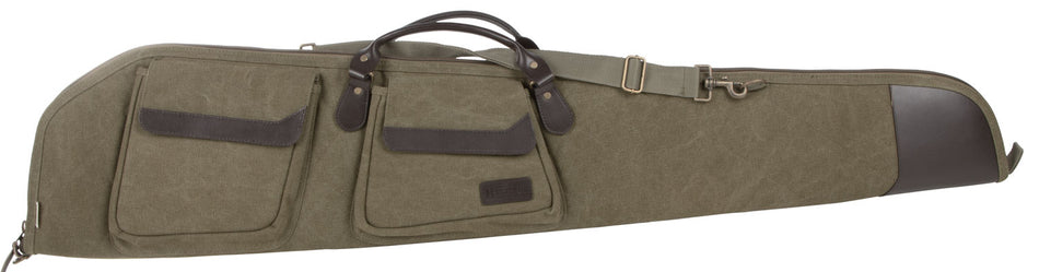 Heritage Cases 54148 North Platte 48-Inch Rifle Case Olive Canvas with Leather Accents