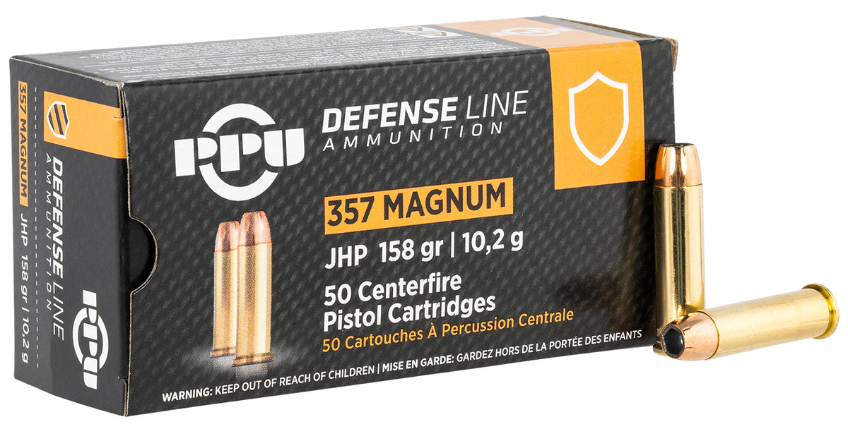 Prvi Partizan .357 Magnum Defense 158 grain Jacketed Hollow Point ammunition