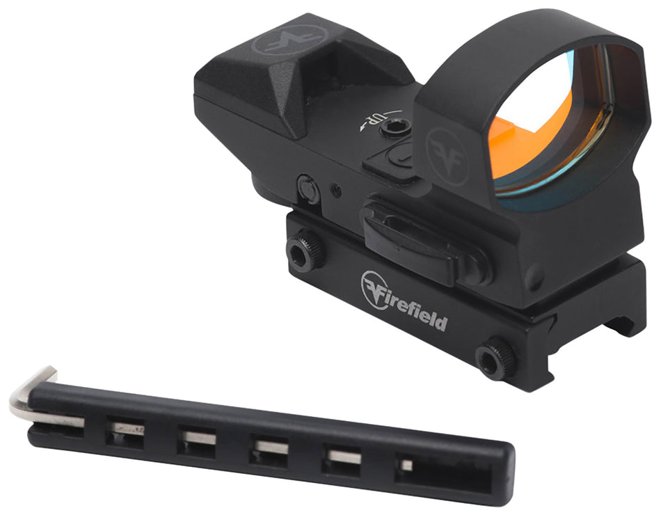 Firefield FF26022 Impact 1x Reflex Red Dot Sight Black 3 MOA Dot 5 MOA Dot Multi Reticle