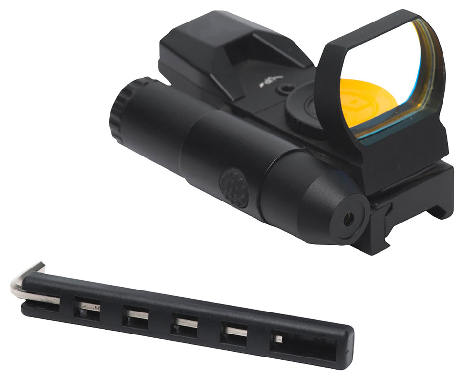 Firefield FF26023 Impact Duo 1x Red Dot Reflex Sight with Red Laser Matte Black Multi Reticle