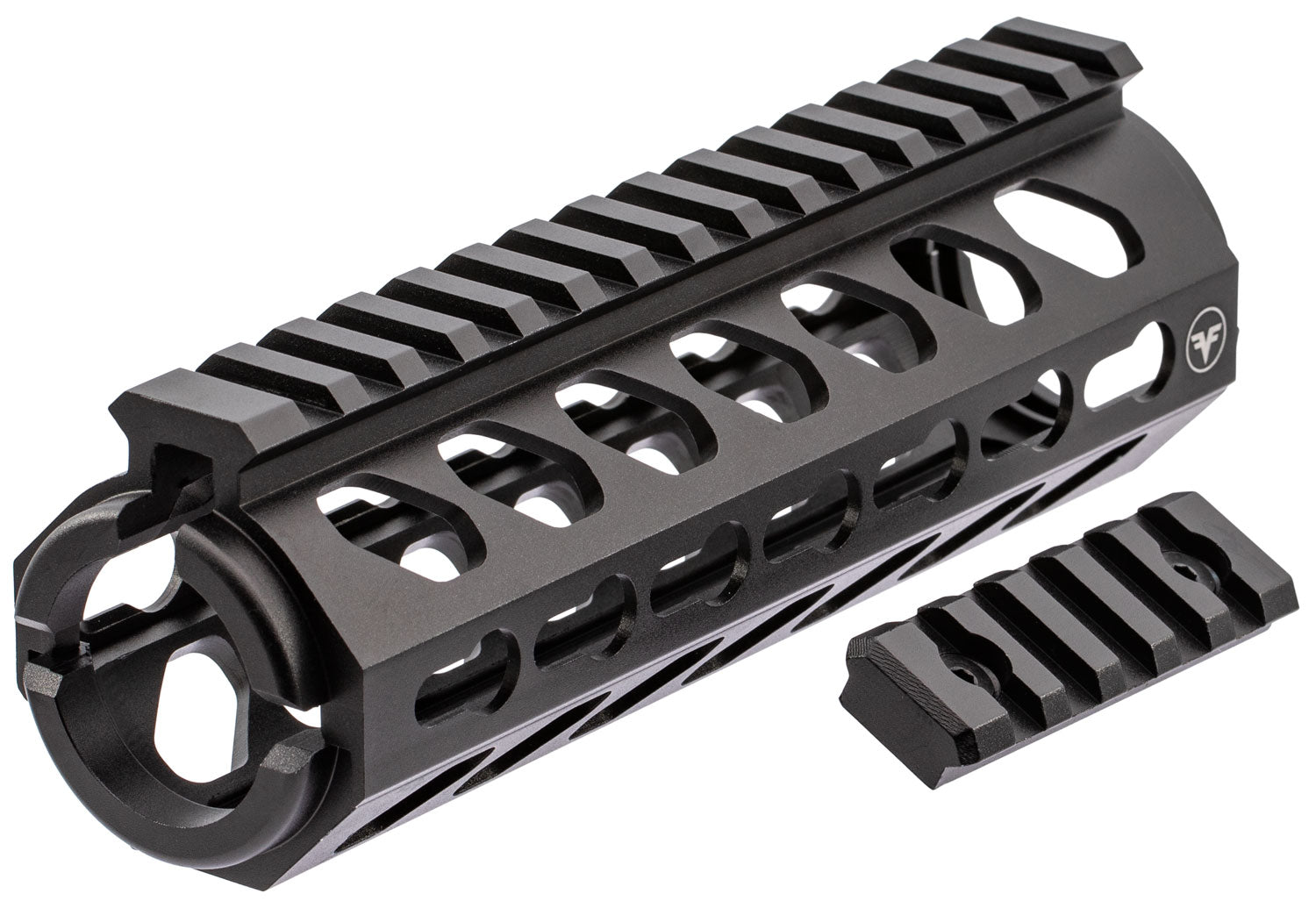 Firefield FF34053 6.62-Inch KeyMod Carbine Handguard 2-Piece Black Aluminum for AR-15