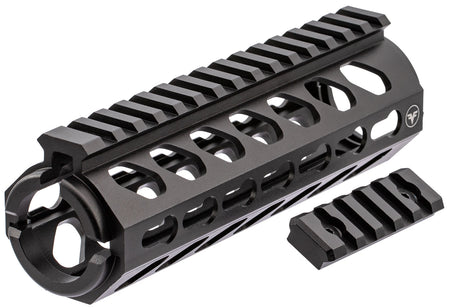 Firefield FF34053 6.62-Inch KeyMod Carbine Handguard 2-Piece Black Aluminum for AR-15