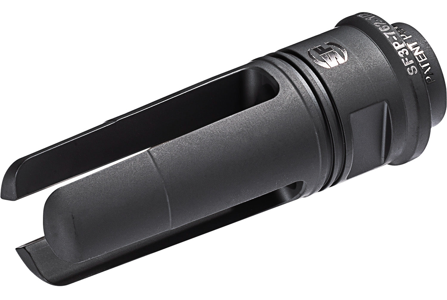 SureFire SF3P 3-Prong Flash Hider for AR-10 7.62x51mm NATO - DLC Stainless, 2.60" OAL