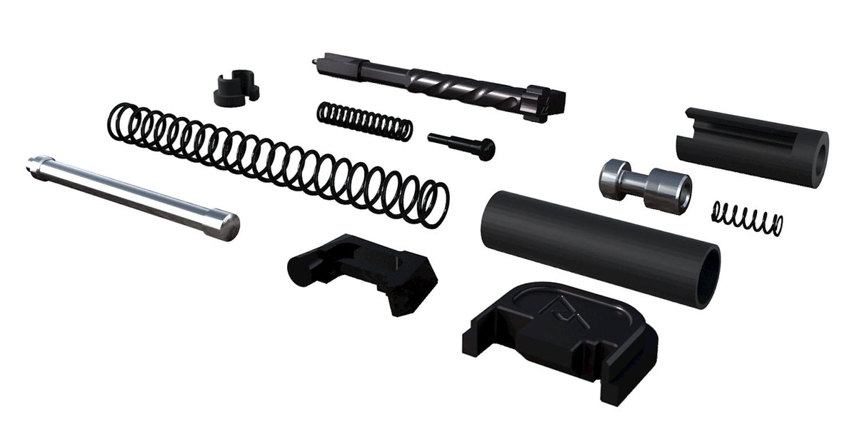 Rival Arms RA42G001A Glock Gen3-4 9mm Full Slide Completion Kit Black PVD Stainless Steel
