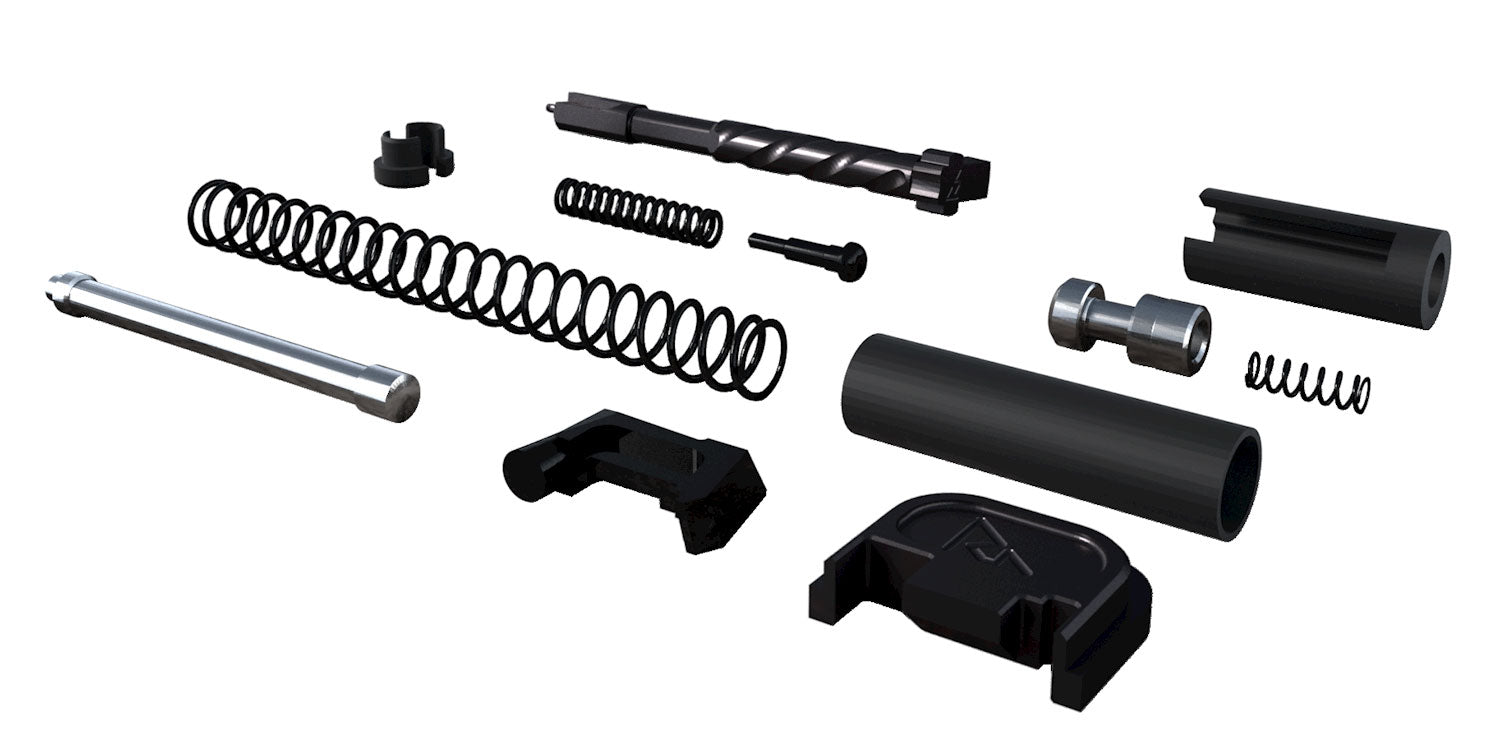 Rival Arms RA42G001A Glock Gen3-4 9mm Full Slide Completion Kit Black PVD Stainless Steel