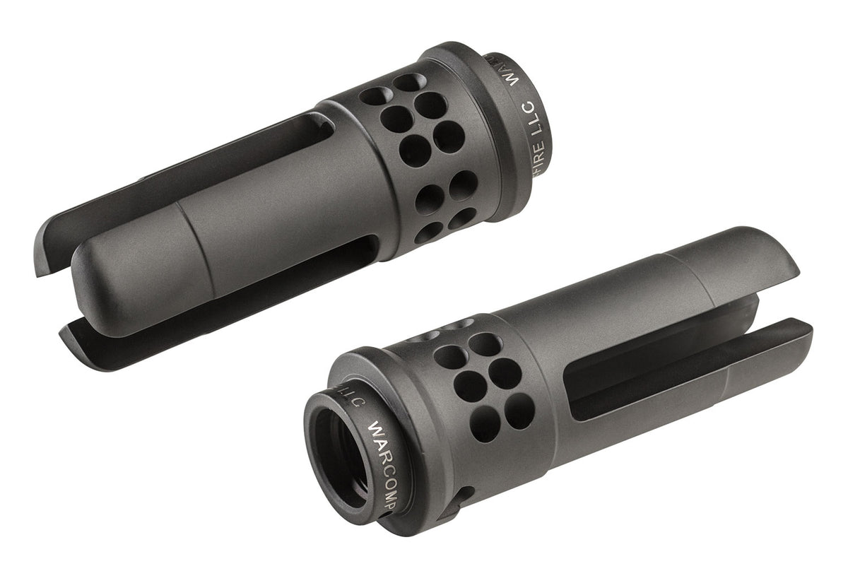 SureFire WARCOMP 5.56mm Open Tine 3-Prong Ported Flash Hider, AR/M4 Platform, 1/2"-28 tpi