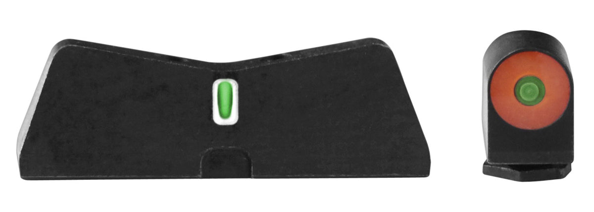 XS Sights GL0009S5N DXT2 Big Dot Night Sights, Glock - Orange Outline Front & White Outline Rear