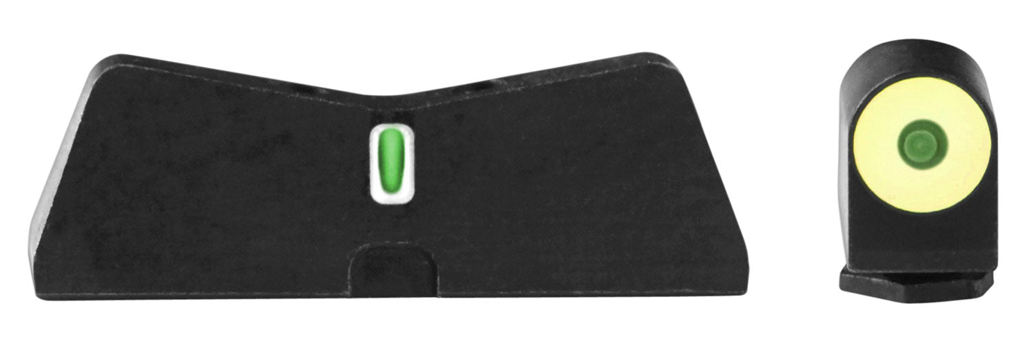 XS Sights GL0009S5Y DXT2 Big Dot Night Sights, Glock - Yellow Outline Front & White Outline Rear