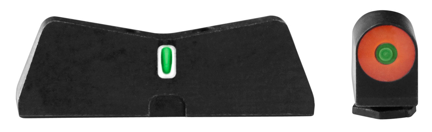 XS Sights GL0010S5N DXT2 Big Dot Night Sights, Glock - Orange Front & White Outline Bar Rear