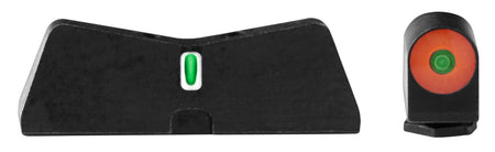 XS Sights GL0010S5N DXT2 Big Dot Night Sights, Glock - Orange Front & White Outline Bar Rear