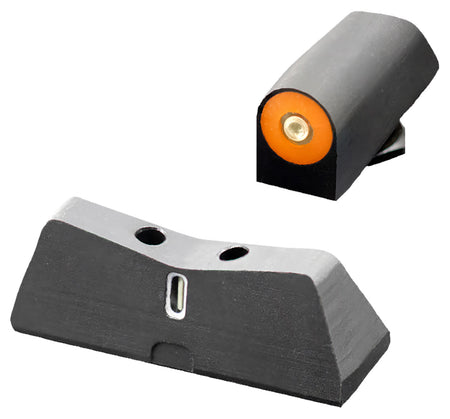 XS Sights GL0011S5N DXT2 Big Dot Night Sights, Glock - Orange Front & White Outline Bar Rear