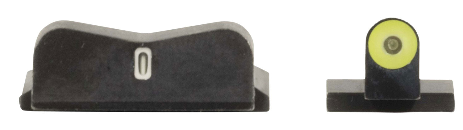 XS DXT2 Big Dot S&W Night Sight Set - Green Tritium Yellow Front Sight & White Outline Bar Rear Sight